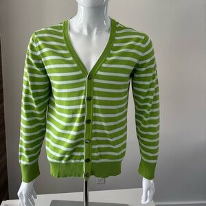 Paul Smith Cardigan Sweater Lime / Green Button Men's Sz Medium Authentic
